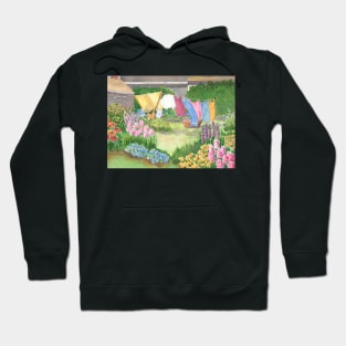 Monhegan Island Maine Kathy's Clothesline Hoodie